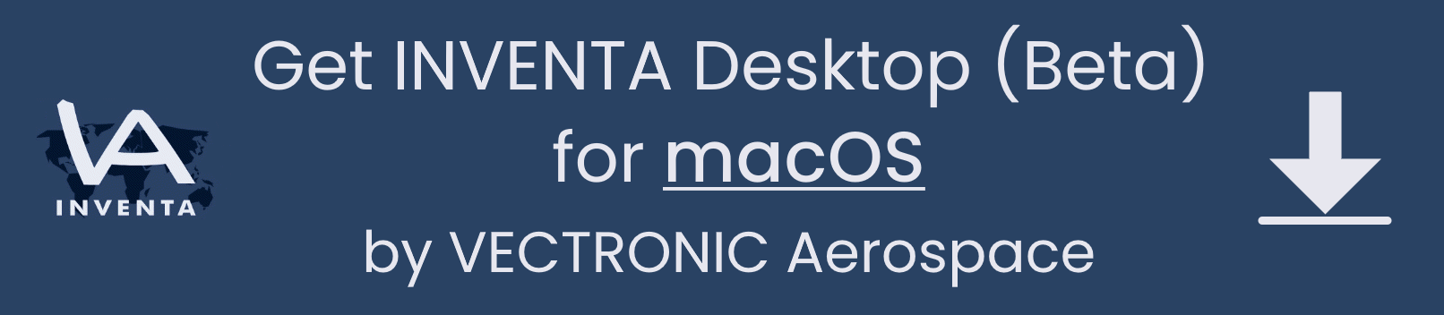 Download button INVENTA Desktop for Mac Inventa wildlife monitoring