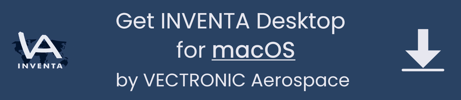 Download button INVENTA Desktop for Mac Inventa wildlife monitoring